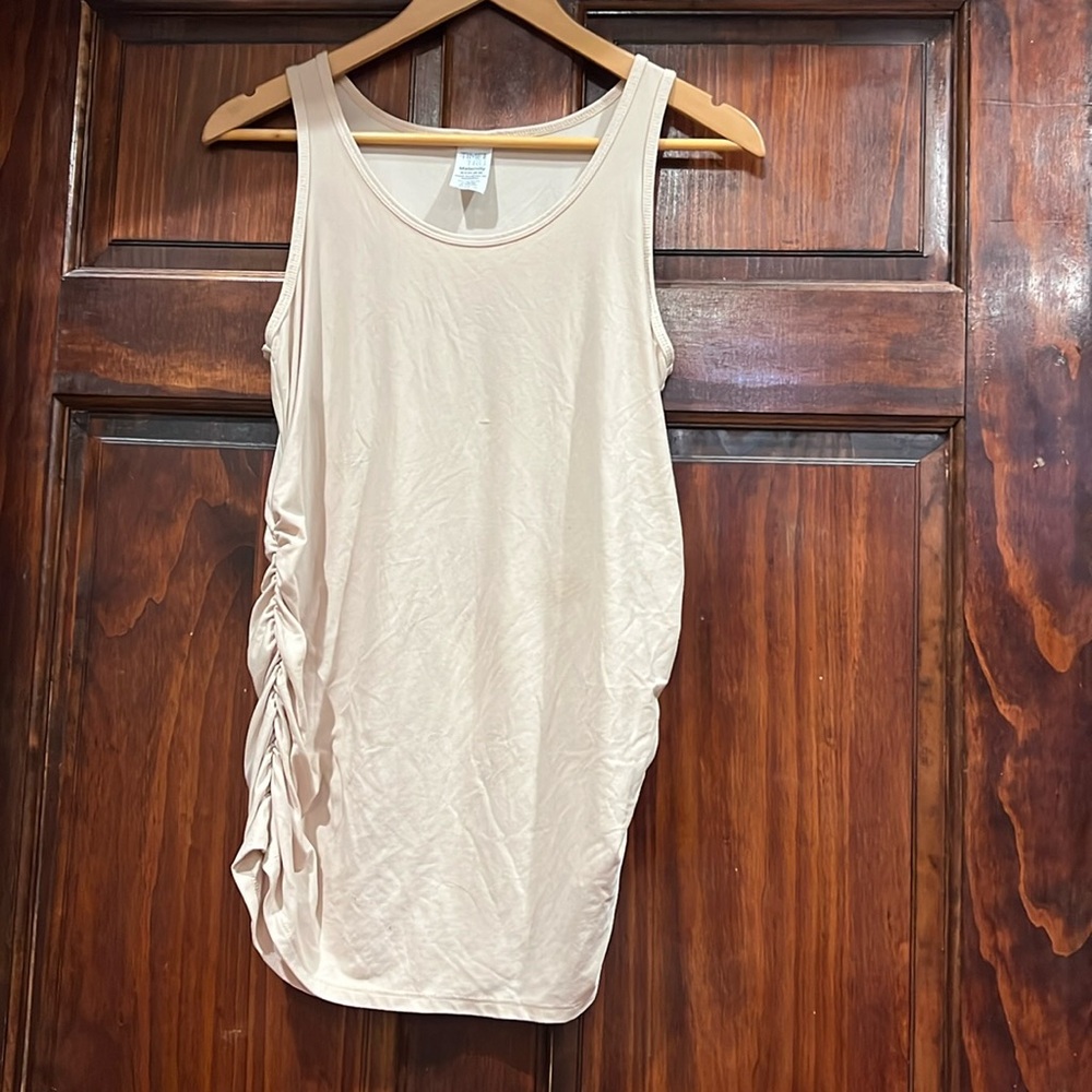 Size S Tan Super Stretchy Maternity Top